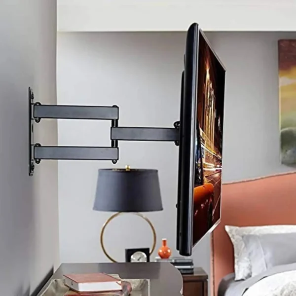 Secure your TV with our Universal TV Wall Mount Bracket. Built from high-quality steel, it offers a strong, durable, and space-saving solution for LED, LCD, OLED, and Smart TVs.